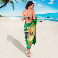 Custom Vanuatu Cricket Sarong 2024 Tropical Flowers Version