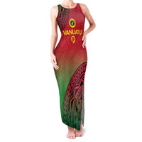 Custom Vanuatu Cricket Family Matching Tank Maxi Dress and Hawaiian Shirt 2024 Polynesian Pattern Sporty Style