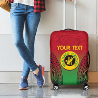 Custom Vanuatu Cricket Luggage Cover 2024 Polynesian Pattern Sporty Style LT14 - Polynesian Pride