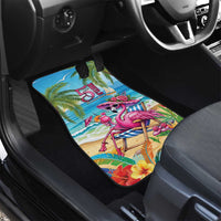 Flamingo Aloha Hawaii Car Mats It's 5 O’Clock Somewhere Tropical Vibes - Polynesian Pride