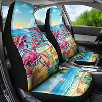 Flamingo Aloha Hawaii Car Seat Cover It's 5 OClock Somewhere Tropical Vibes LT14 - Polynesian Pride