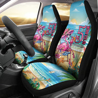 Flamingo Aloha Hawaii Car Seat Cover It's 5 OClock Somewhere Tropical Vibes LT14 - Polynesian Pride