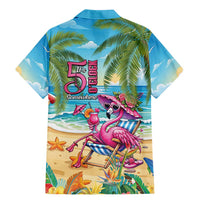 Flamingo Aloha Hawaii Family Matching Mermaid Dress and Hawaiian Shirt It's 5 O’Clock Somewhere Tropical Vibes - Polynesian Pride