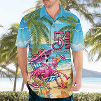 Flamingo Aloha Hawaii Hawaiian Shirt It's 5 O’Clock Somewhere Tropical Vibes - Polynesian Pride