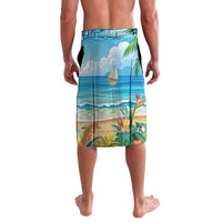 Flamingo Aloha Hawaii Lavalava It's 5 O’Clock Somewhere Tropical Vibes - Polynesian Pride
