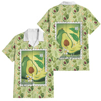 Aloha Hawaii Avocado Family Matching Short Sleeve Bodycon Dress and Hawaiian Shirt Hawaiian Fruit Stylized Stamp LT14 Dad's Shirt - Short Sleeve Green - Polynesian Pride