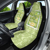 Aloha Hawaii Ulu Palaka Motifs Car Seat Cover Hawaiian Breadfruit Stylized Stamp LT14 - Polynesian Pride