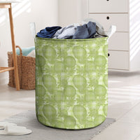 Omaomao Hawaii Breadfruit Palaka Motifs Laundry Basket