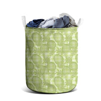 Omaomao Hawaii Breadfruit Palaka Motifs Laundry Basket