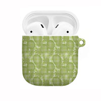 Omaomao Hawaii Breadfruit Palaka Motifs AirPods Case