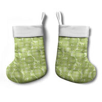 Omaomao Hawaii Breadfruit Palaka Motifs Christmas Stocking