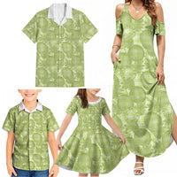 Omaomao Hawaii Breadfruit Palaka Motifs Family Matching Summer Maxi Dress and Hawaiian Shirt LT14 - Polynesian Pride