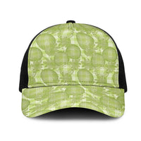 Omaomao Hawaii Breadfruit Palaka Motifs Mesh Trucker Cap