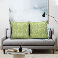 Omaomao Hawaii Breadfruit Palaka Motifs Pillow Cover
