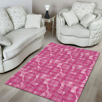 Alaka Hawaii Breadfruit Palaka Motifs Area Rug
