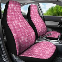 Alaka Hawaii Breadfruit Palaka Motifs Car Seat Cover