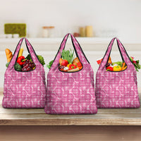 Alaka Hawaii Breadfruit Palaka Motifs Grocery Bag