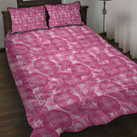 Alaka Hawaii Breadfruit Palaka Motifs Quilt Bed Set