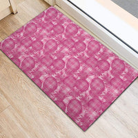 Alaka Hawaii Breadfruit Palaka Motifs Rubber Doormat