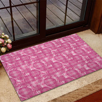 Alaka Hawaii Breadfruit Palaka Motifs Rubber Doormat