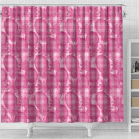 Alaka Hawaii Breadfruit Palaka Motifs Shower Curtain