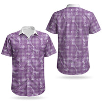 Poni Hawaii Breadfruit Palaka Motifs Couples Matching Long Sleeve Bodycon Dress and Hawaiian Shirt LT14 - Polynesian Pride