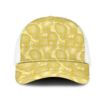 Melemele Hawaii Breadfruit Palaka Motifs Mesh Trucker Cap