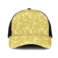 Melemele Hawaii Breadfruit Palaka Motifs Mesh Trucker Cap
