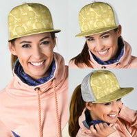 Melemele Hawaii Breadfruit Palaka Motifs Mesh Trucker Cap