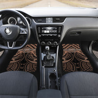 Aotearoa Kati Mamoe Personalised Car Mats Maori Iwi Poutama Puhoro Tattoo LT14 Set 2pcs - Front Brown - Polynesian Pride