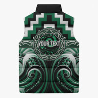 Aotearoa Whakatohea Personalised Sleeveless Puffer Jacket Maori Iwi Poutama Puhoro Tattoo LT14 - Polynesian Pride