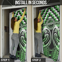 Aotearoa Ngati Awa Personalised Door Cover Maori Iwi Poutama Puhoro Tattoo LT14 - Polynesian Pride