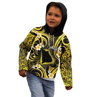 Tokelau Atafu Atoll Kid Hoodie Polynesian Tattoo Plumeria With Map