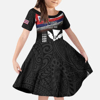 Hawaii Independence Day Kid Short Sleeve Dress La Kuokoa - Happy 28th November