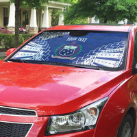 Toa Samoa Rugby Custom Auto Sun Shade Go Champions Pacific Samoan Pattern - Polynesian Pride