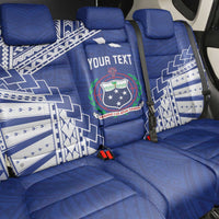 Toa Samoa Rugby Custom Back Car Seat Cover Go Champions Pacific Samoan Pattern - Polynesian Pride