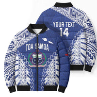 Toa Samoa Rugby Custom Bomber Puffer Jacket Go Champions Pacific Samoan Pattern - Polynesian Pride