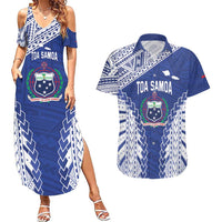 Toa Samoa Rugby Custom Couples Matching Summer Maxi Dress and Hawaiian Shirt Go Champions Pacific Samoan Pattern - Polynesian Pride