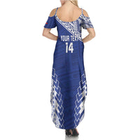 Toa Samoa Rugby Custom Family Matching Summer Maxi Dress and Hawaiian Shirt Go Champions Pacific Samoan Pattern - Polynesian Pride