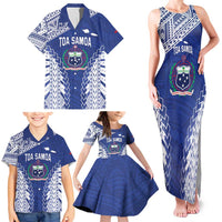Toa Samoa Rugby Custom Family Matching Tank Maxi Dress and Hawaiian Shirt Go Champions Pacific Samoan Pattern - Polynesian Pride