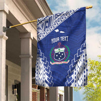 Toa Samoa Rugby Custom Garden Flag Go Champions Pacific Samoan Pattern - Polynesian Pride
