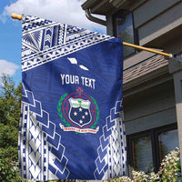Toa Samoa Rugby Custom Garden Flag Go Champions Pacific Samoan Pattern - Polynesian Pride