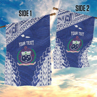 Toa Samoa Rugby Custom Garden Flag Go Champions Pacific Samoan Pattern - Polynesian Pride