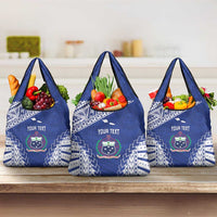 Toa Samoa Rugby Custom Grocery Bag Go Champions Pacific Samoan Pattern - Polynesian Pride