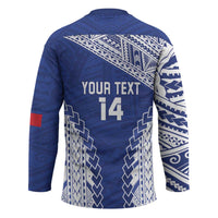 Toa Samoa Rugby Custom Hockey Jersey Go Champions Pacific Samoan Pattern - Polynesian Pride