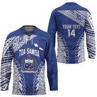Toa Samoa Rugby Custom Hockey Jersey Go Champions Pacific Samoan Pattern - Polynesian Pride
