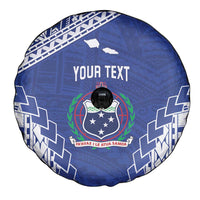 Toa Samoa Rugby Custom Spare Tire Cover Go Champions Pacific Samoan Pattern - Polynesian Pride