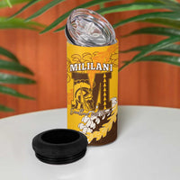 Personalized Mililani Hawaii High School 4 in 1 Can Cooler Tumbler Puakenikeni Lei Hawaiian Pattern LT14 - Polynesian Pride