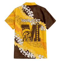 Personalized Mililani Hawaii High School Family Matching Short Sleeve Bodycon Dress and Hawaiian Shirt Puakenikeni Lei Hawaiian Pattern LT14 - Polynesian Pride