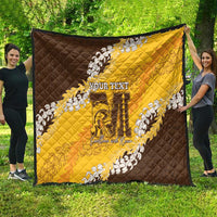 Personalized Mililani Hawaii High School Quilt Puakenikeni Lei Hawaiian Pattern - Polynesian Pride